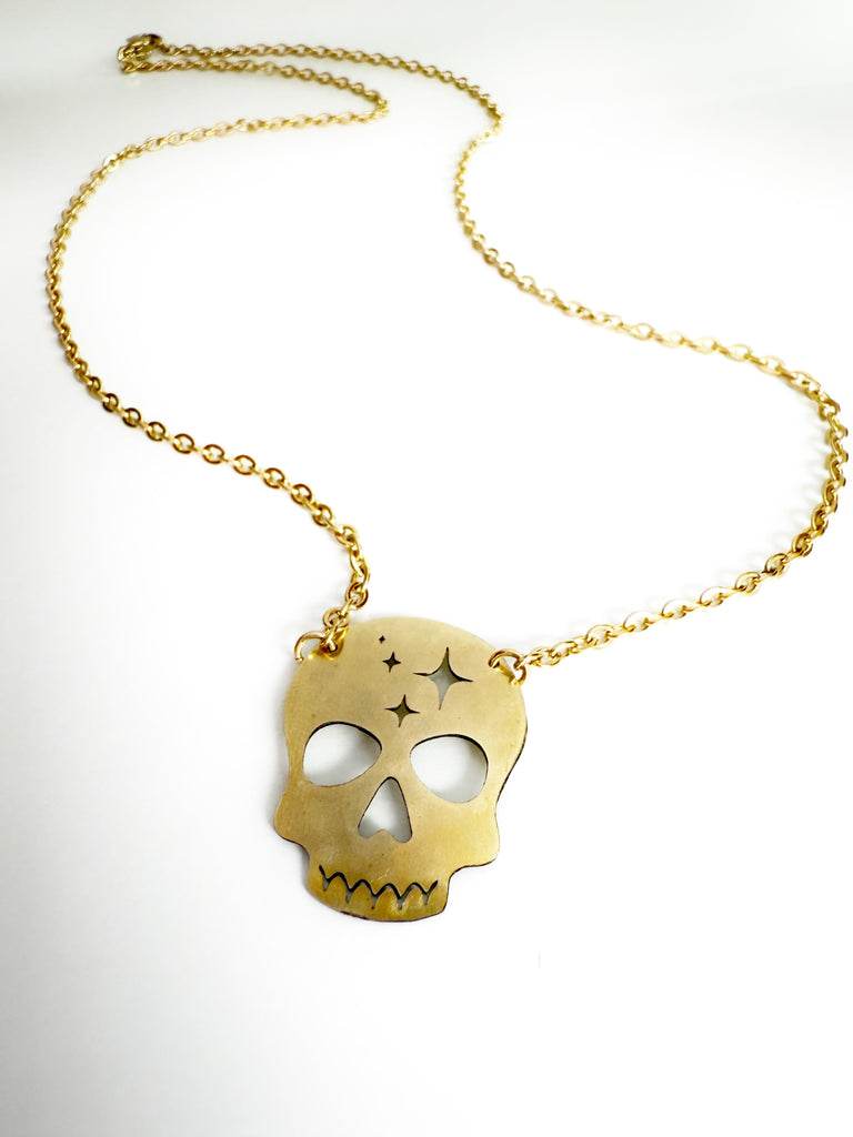 Twinkle Skull Necklace