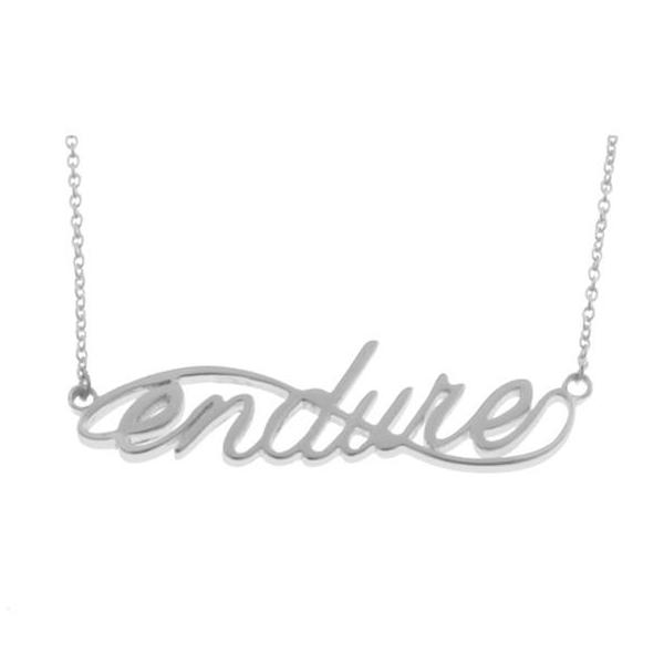 Endure Script Necklace