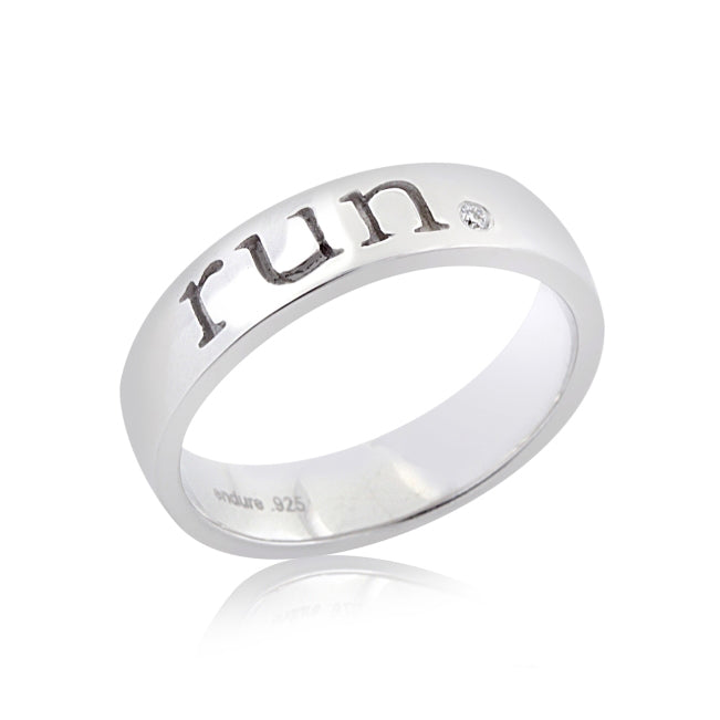 Diamond Run Ring