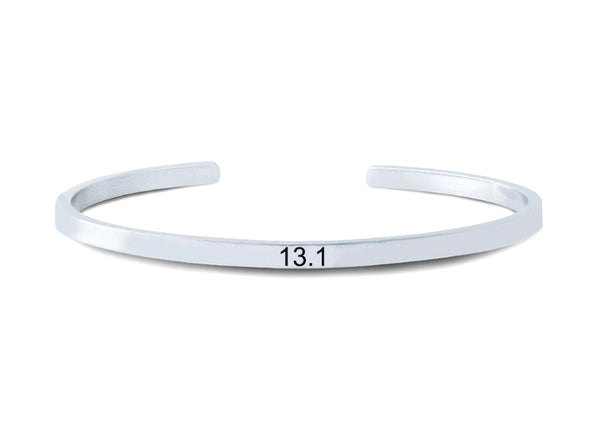 Half Marathon Cuff Bracelet 13.1