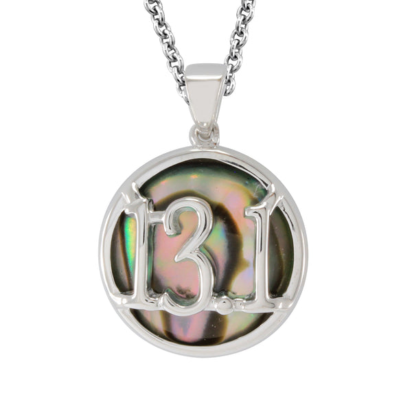 Abalone Half Marathon Necklace 13.1