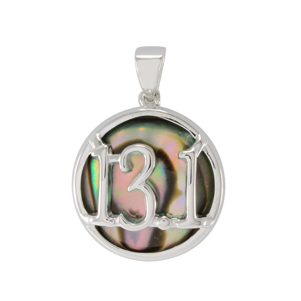 Abalone Half Marathon Necklace 13.1