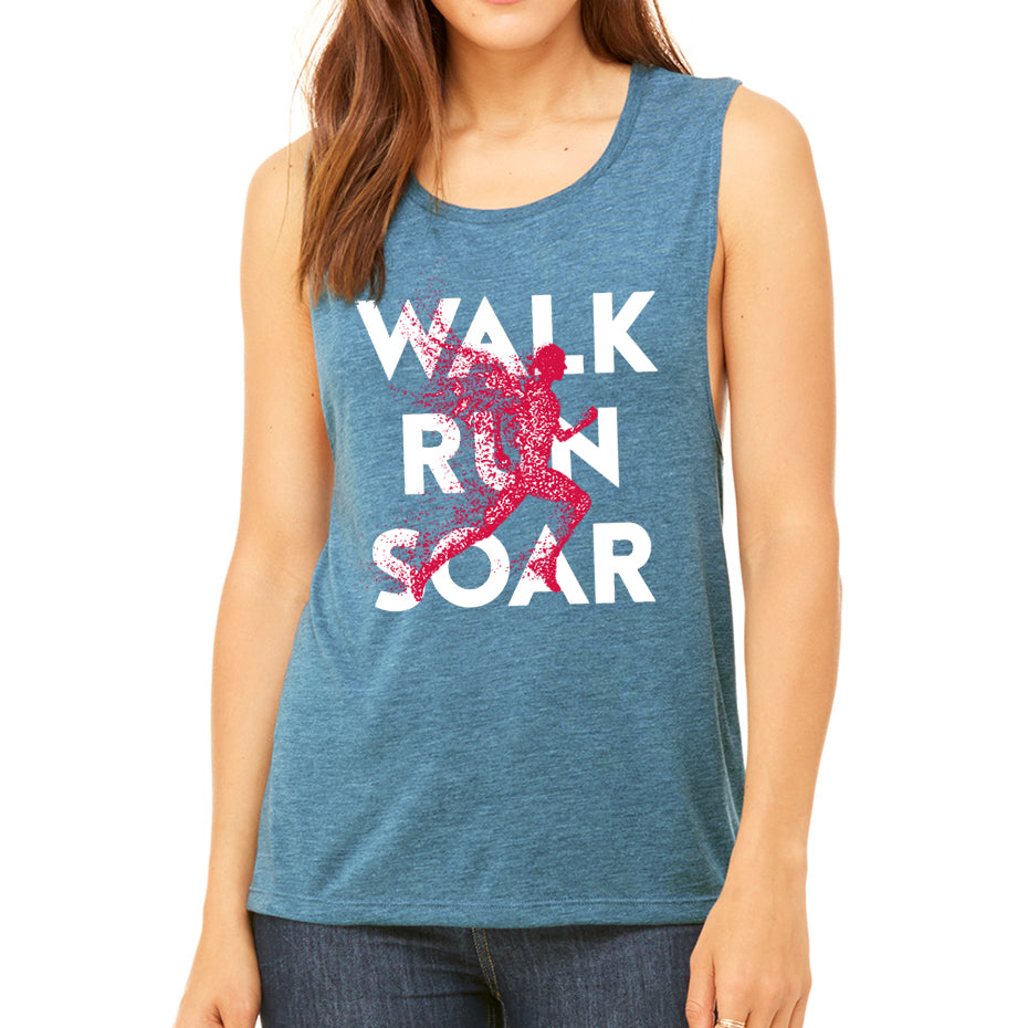 WALK RUN SOAR Muscle Tank