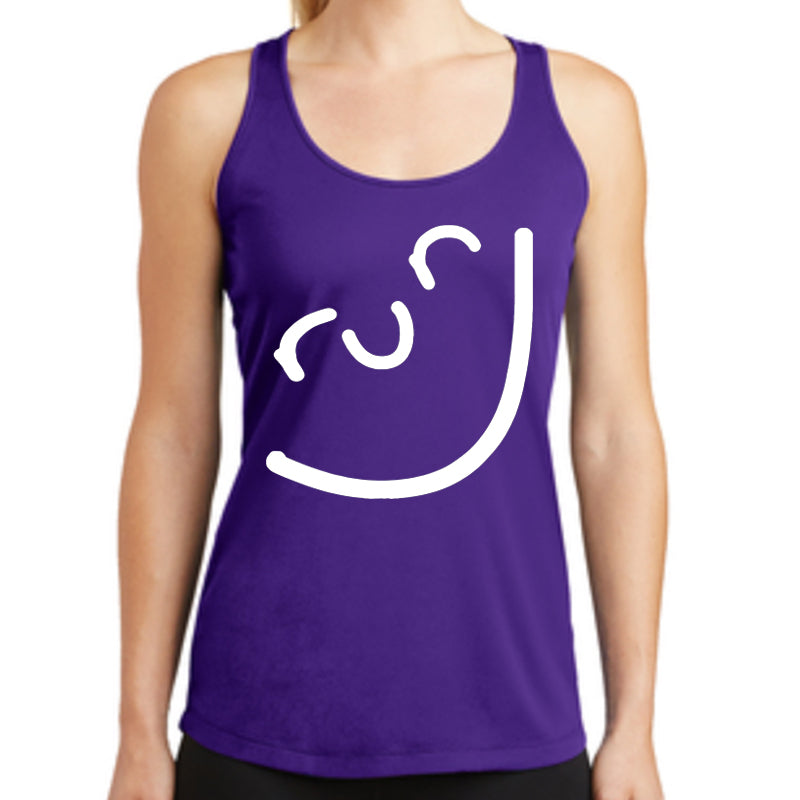 Happy Runner Singlet Purple