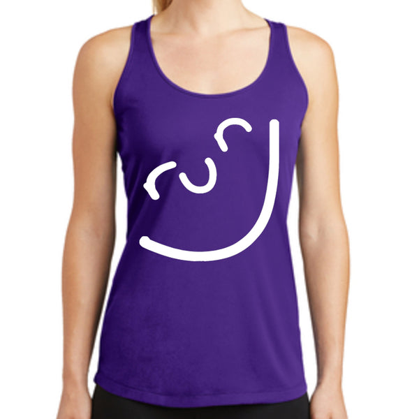 Happy Runner Singlet Purple