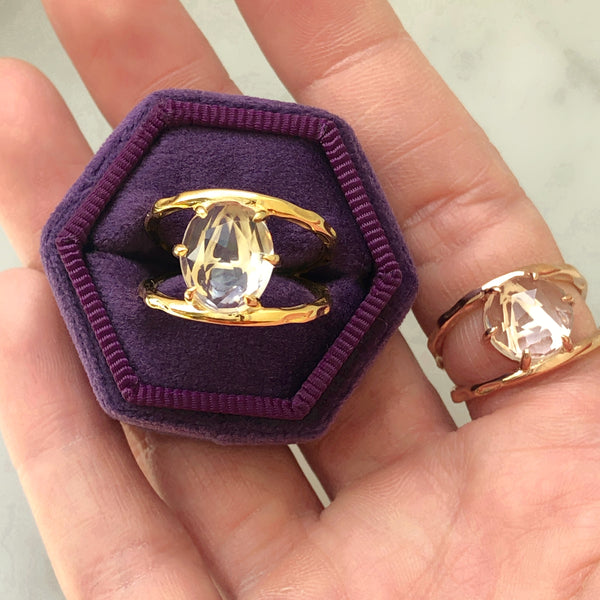 Round Secret Letter Ring