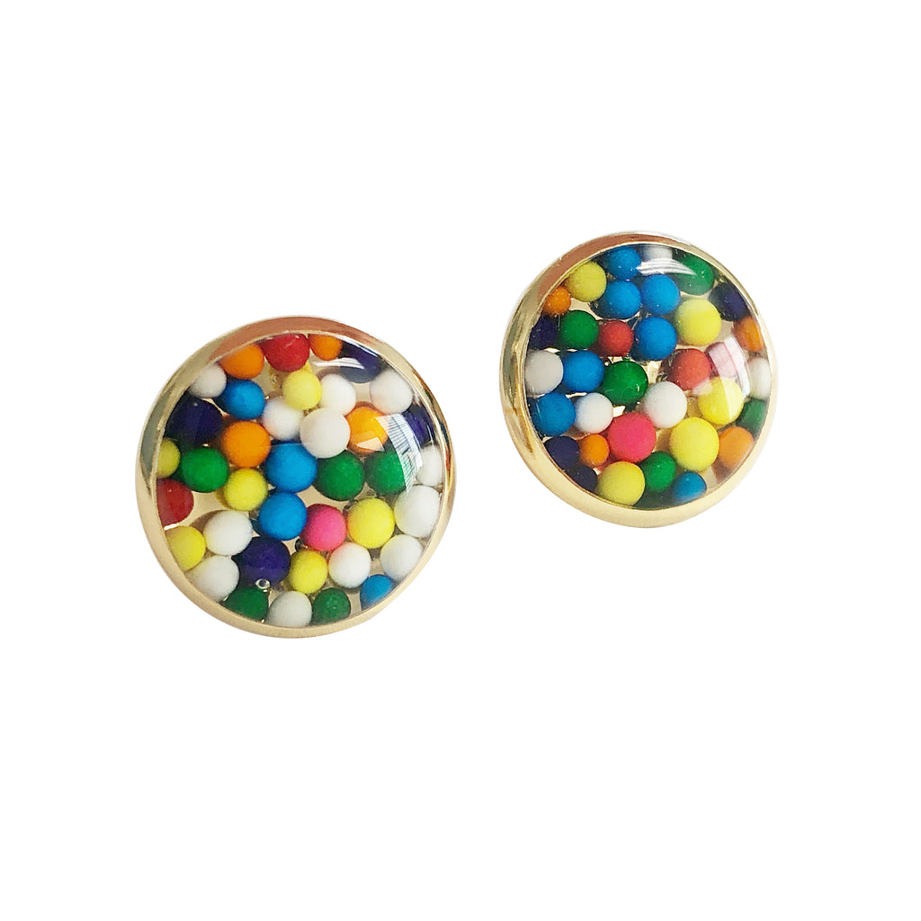 Rainbow Sprinkle Studs