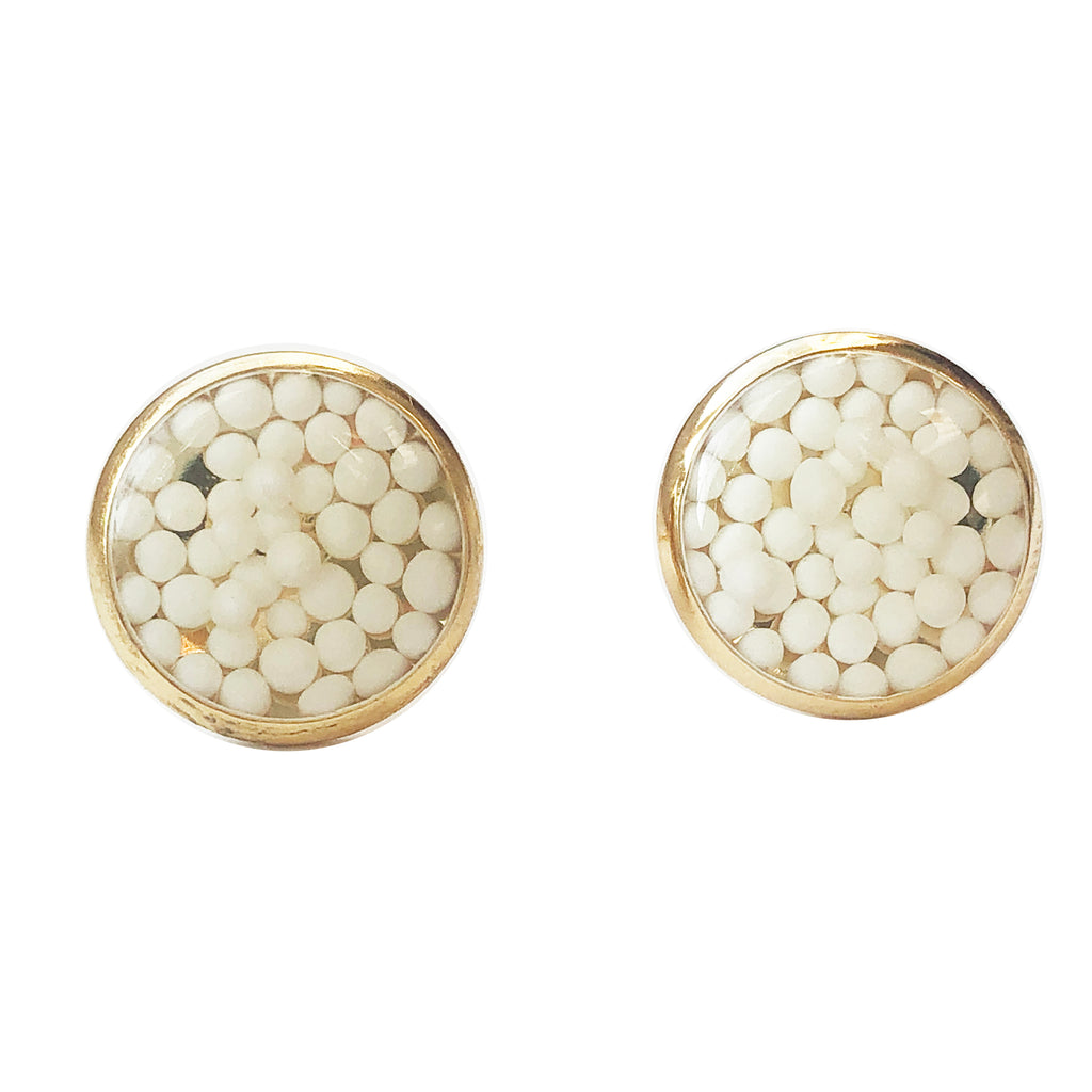 White Sprinkle Studs