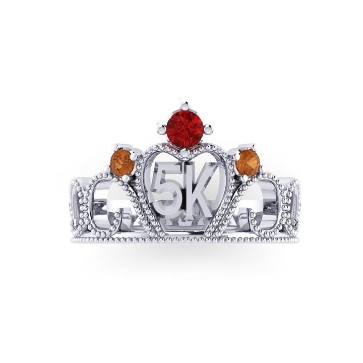 Birthstone Ring Crown Rings For Her Birthstone Claddagh With Crown