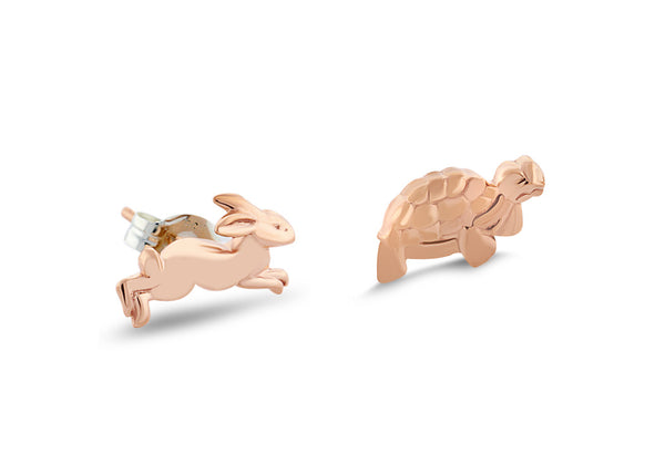 Tortoise and the Hare Stud Earrings