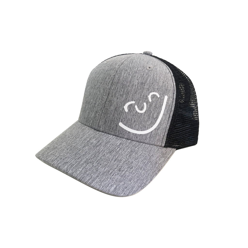 Run Smiley Hat Grey/Black