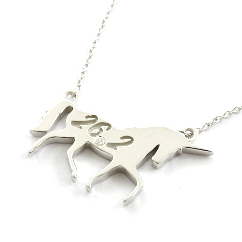 Unicorn Necklace | 925 Sterling Silver Unicorn with Crystals | Agora